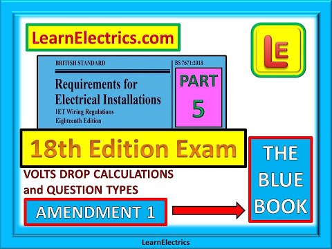 VOLTAGE DROP CALCULATIONS for 18th Edition Training and Exam Question Types