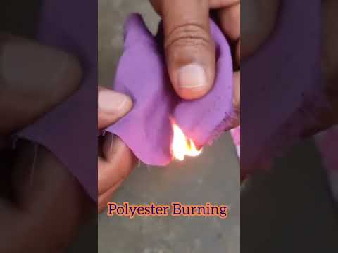 How to check Cotton or Polyester Fabric with Fire? Cotton Experiment #cotton #polyester #experiment