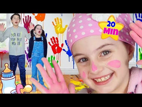 Mimi ensina a Irmã BEBÊ Regras de Conduta na Casa dos Outros e na piscina | Mimi Julinha