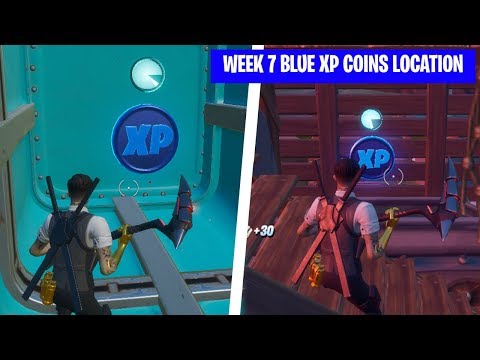 All Blue XP Coins Locations Week 7 - Fortnite Battle Royal