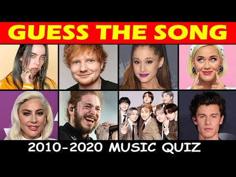 Guess The Popular Song from 2010 to 2020 | Music Quiz 🎵🎵