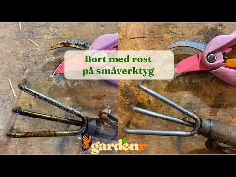 Remove rust from small tools - Gardenhacks by GardenR
