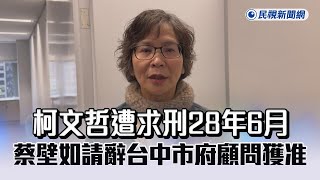 Re: [新聞] 聽聞柯文哲被北檢求處重刑 蔡壁如難過到