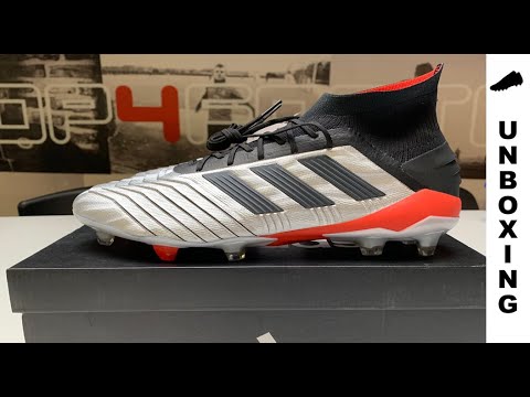 adidas Predator 19.1 FG/AG 302 Redirect - Silver Metallic/Core Black/Red