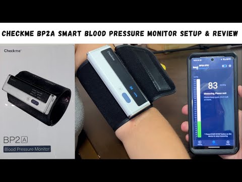 Checkme BP2A Blood Pressure Monitor for Home Use Upper Arm - Bluetooth BP Machine Cuff, Accurate Digital Readings in 30 Seconds, Unlimited Data Stored in App for iOS & Android video review thumbnail