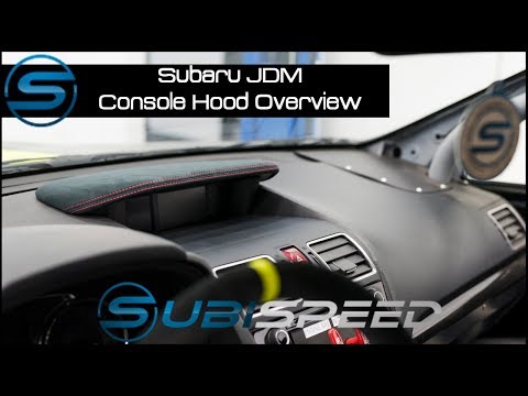 Subispeed - Subaru JDM Console Hood Overview & Install