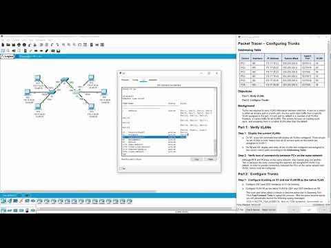 CCNA - R&S Essentials - 6.2.2.4  Packet Tracer - Configuring Trunks