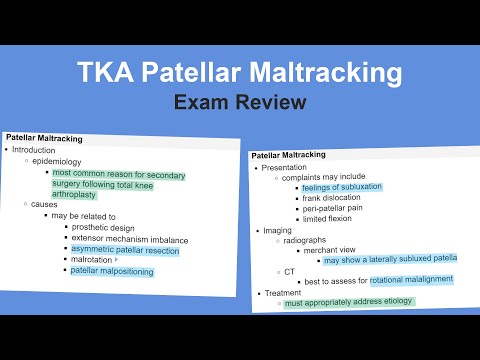 TKA Patellar Maltracking Exam Review - Matt Austin, MD