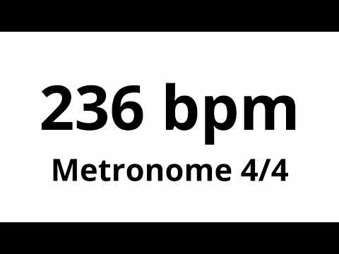 236 bpm tempo ' metronome ' 4/4