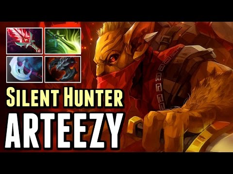 Arteezy Plays Bounty Hunter Carry 36 Kills Epic Build 9k MMR Gameplay - Dota 2