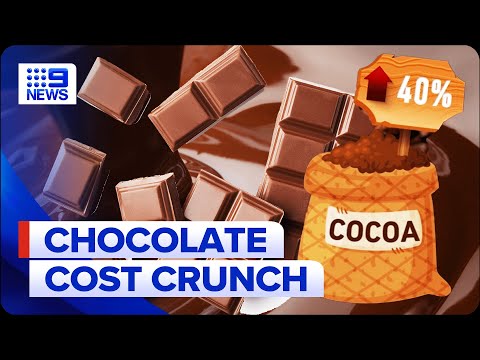 Chocolate prices hit highest levels in a decade | 9 News Australia