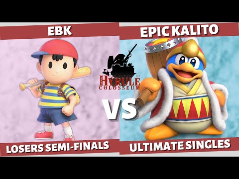 Hyrule Colosseum #4 - LOSERS SEMI FINALS: EBK (Ness) VS EPIC KALITO (DDD) SSBU SINGLES