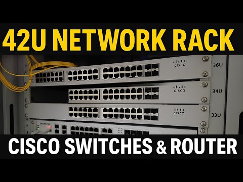 42U Network Rack Setup | Cisco Switches & Router Installation | Data Center Walkthrough