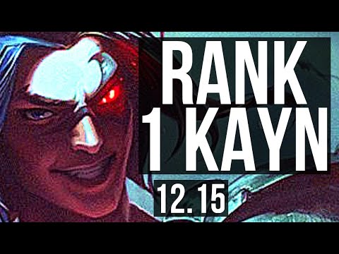 KAYN vs LEE (JNG) | Rank 1 Kayn, 7/1/8, Rank 25 | EUW Challenger | 12.15
