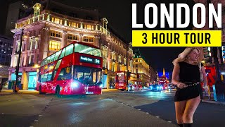 3 Hour Central London Walking Tour 2025 4K – Oxford St | Covent Garden | Leicester Sq