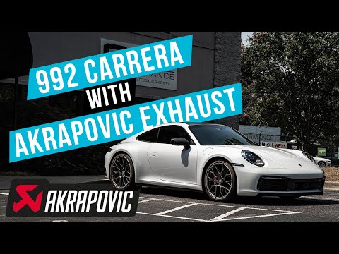 Porsche 992 Carrera with Akrapovic Exhaust