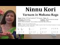 Ninnu Kori Varnam In Mohana Ragam In 2 Speeds In G Sruthi