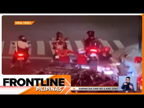 Motorcycle taxi rider, nanaksak ng siklista sa Taguig Frontline Pilipinas