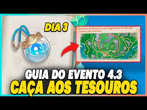 Guia do Evento 4.3 | Instituto de Pesquisas | Caça Aos Tesouros Dia 3 | GENSHIN IMPACT