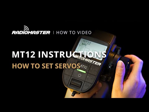 Servo Centre, Travel and Reversing | RadioMaster MT12 Surface Radio Servos Setting Instructions