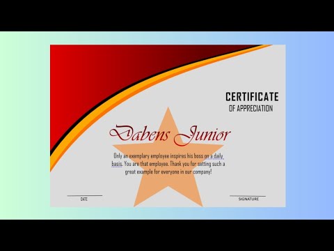 Certificate Design From Scratch in Microsoft Word #easy #fromscratch #mswordtutorial