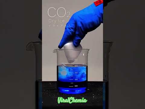 Dry ice vs caustic soda and BTB! Magic color changing experiment