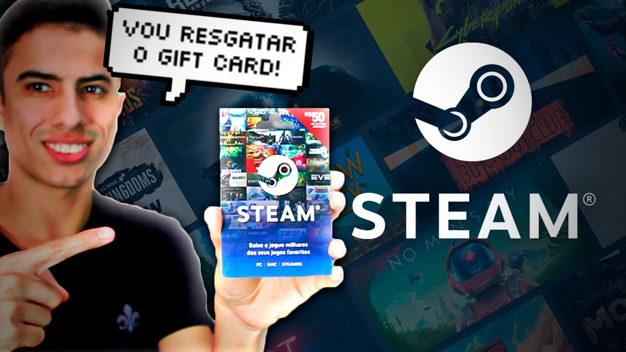 Como usar o Gift Card da Steam | Resgatar o código!