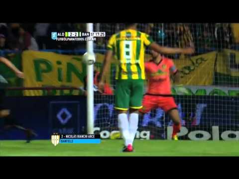 Gol de Bianchi Arce. Aldosivi 2 - Banfield 2. Final Liguilla Pre Sudamericana 2015. FPT