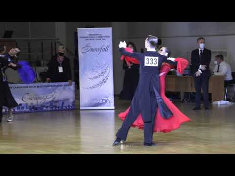 Foxtrot | Parfenov Anton - Kudryavtseva Tatiana | Amateur Ballroom | Snegopad 2020