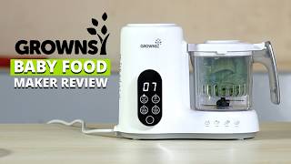 Grownsy Baby Food Maker Review | Steam, Blend & Make Baby Fo