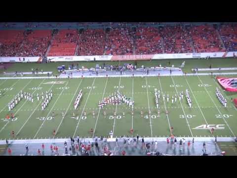 University of Miami (FL) Marching Band Pregame 9-27-14