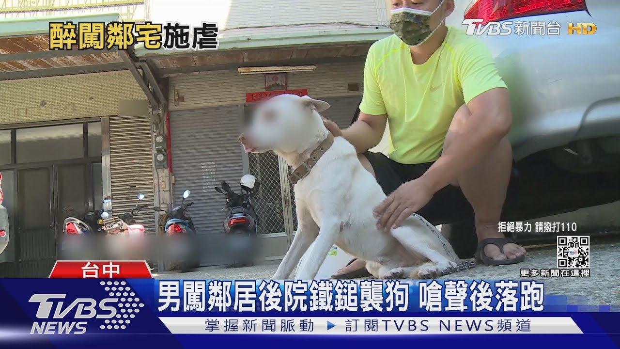 男闖鄰居後院鐵鎚襲狗 嗆聲後落跑