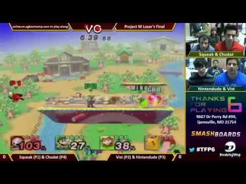 LF: TFP6 - Squeak & Chudat (MK/Pikachu) vs. Vist & Nintendude (Luigi/Peach)