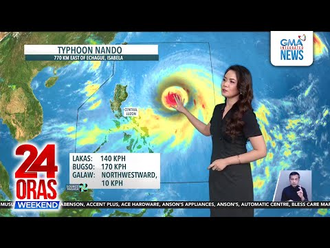 “Super typhoon” Nando looms, wind signals hoisted | 24 Oras Weekend