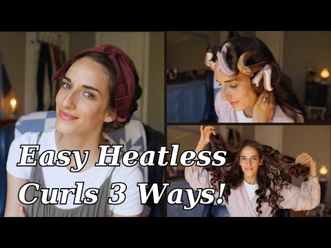 The BEST Heatless Overnight Curls FULL Tutorial 3 Ways! Overnight Blowout Waves