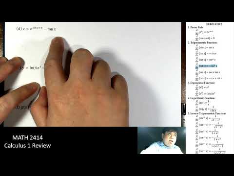 Calculus 2 - Module 1 - Calculus 1 Review