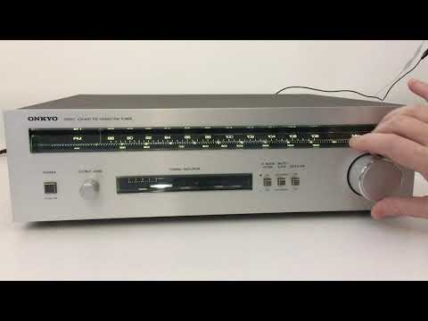 Onkyo T-4040 Tuner (1980) - Function demo