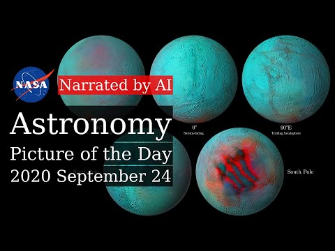 APOD: 2020-09-24 - Enceladus in Infrared (Narrated by Joanna)