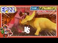 DinoTrainers S1 EP22 Triceratops VS Therizinosaurus Dinosaurs For Kids Cartoon Toys Jurassic
