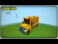 How To Make A School Bus In Minecraft Yellow School Bus Tutorial