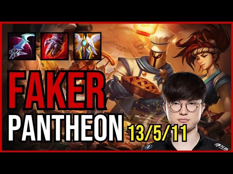 FAKER - PANTHEON vs AZIR Mid - KR Grandmaster - Patch 11.3