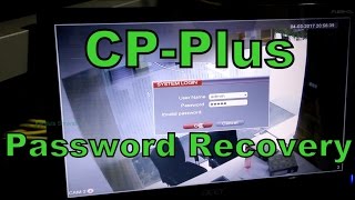 CP-Plus DVR password recovery