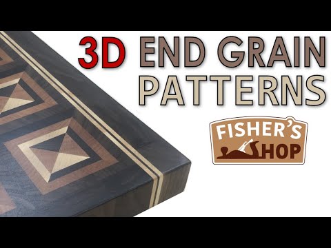 Carpintaria: Tábuas de corte de grãos finais 3D