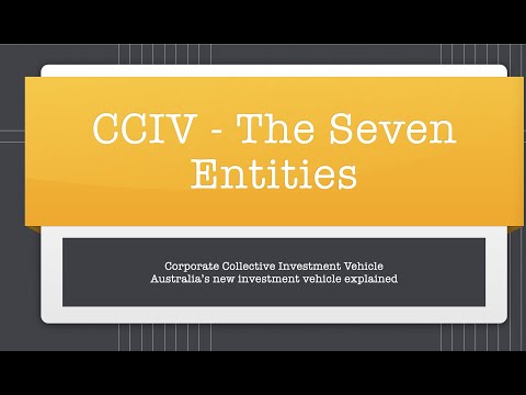 CCIV The Seven Entities in the new Australian Investment Vehicle - A 5-minute overview