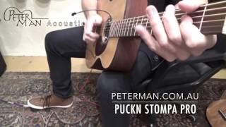 Video thumbnail for stomp box Puck'n Stompa Peterman Demonstration by Peterman Acoustic Instruments