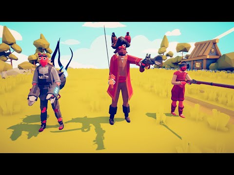 Musketeer & Captain & Mad Mechanic vs 3x EVERY UNIT - Totally Accurate Battle Simulator