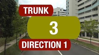 Go-Ahead Trunk 3 (Direction 1) | Bus Service Route Visual