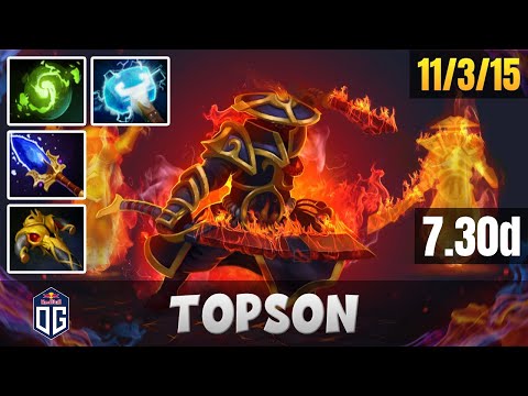 OG.Topson | Ember Spirit | OG vs T1 | Dota 2 Pro Gameplay - Patche 7.30d