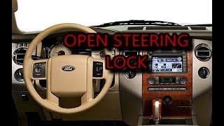open steering lock Ford Expedition 2012