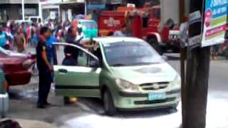 preview picture of video 'car wiring short circuit at Dumaguete city'